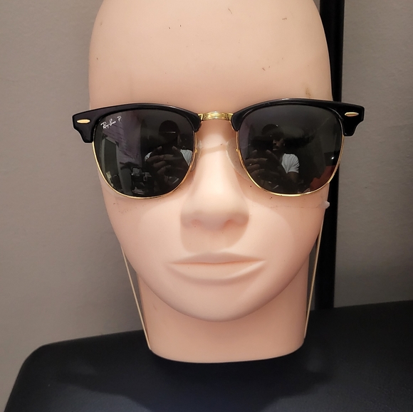 RAY-BANRB3016 Clubmaster Blue-Light Clear - Picture 1 of 3